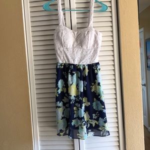 Multicolored summer mini dress